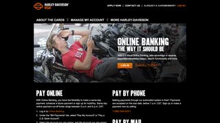 
                            9. Harley-Davidson® Visa Card - Online Banking