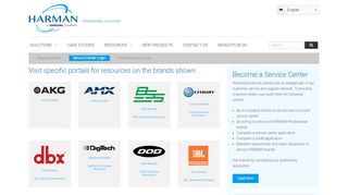 
                            1. HARMAN Pro Service Centers Login | HARMAN Professional Solutions