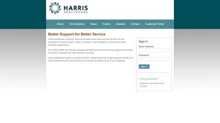 
                            1. Harris Healthcare - Customer Service Login - QuadraMed