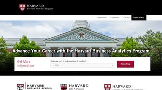 
                            8. Harvard Business Analytics Program