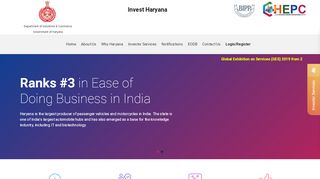 
                            9. Haryana Enterprise Promotion Board - Invest Haryana