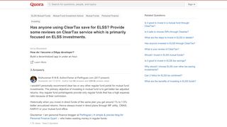 
                            9. Has anyone using ClearTax save for ELSS? Provide some ...