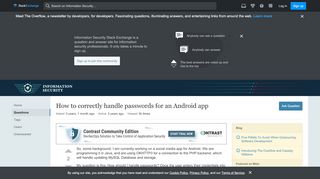 
                            2. hash - How to correctly handle passwords for an Android app ...