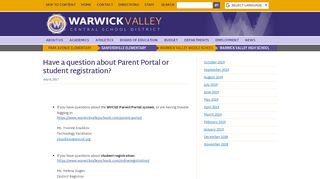 
                            4. Have a question about Parent Portal or student registration? | Warwick ...