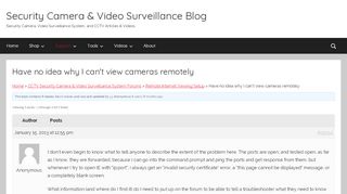 
                            9. Have no idea why I can't view cameras remotely