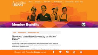 
                            8. Have you considered investing outside of Super? - ACTU Australian ...