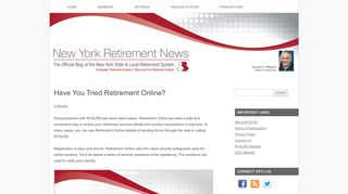 
                            8. Have You Tried Retirement Online? - New York Retirement News