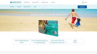 
                            6. Hawaiian Airlines® World Elite Mastercard® | Barclays US