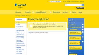 
                            1. Hawkeye application - Aviva Broker