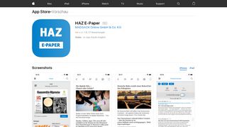 
                            6. ‎HAZ E-Paper im App Store - apps.apple.com