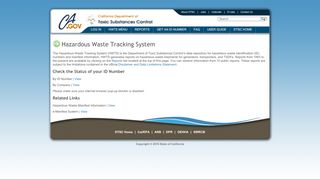 
                            3. Hazardous Waste Tracking System - Home