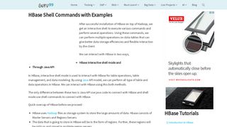 
                            9. HBase Shell Commands with Examples - Guru99