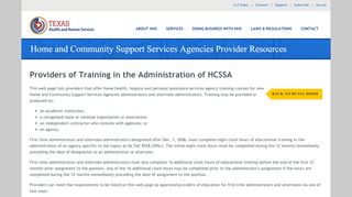 
                            6. HCSSA Provider Resources: Providers of Training in the ...