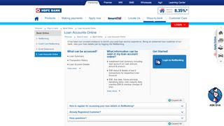 
                            6. HDFC Bank| Loan Accounts Online