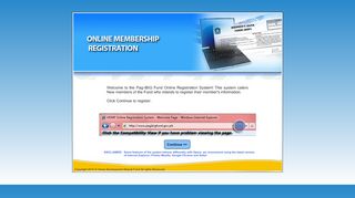 
                            3. HDMF Online Registration System - Welcome Page