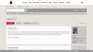 
                            3. headless login? - Raspberry Pi Forums
