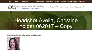 
                            8. Headshot Avella, Christine holder 062017 - Copy - Franciscan ...