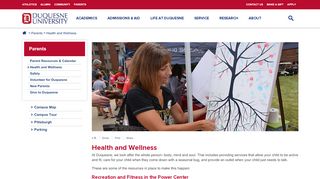 
                            6. Health and Wellness | Duquesne University