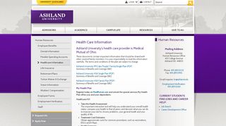 
                            7. Health Care Information | Administration | Ashland University