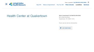 
                            9. Health Center at Quakertown - Lehigh Valley Health Network - A ...