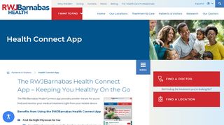 
                            1. Health Connect App | RWJBarnabas Health
