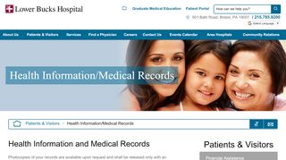 
                            9. Health Information/Medical Records - Lower Bucks Hospital