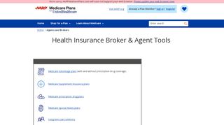 
                            1. Health Insurance Broker & Agent Tools | AARP® Medicare ...