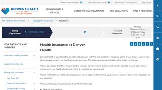
                            5. Health Insurance | Denver Health