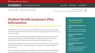 
                            9. Health Insurance Plan | Student Health Services | Washington ...