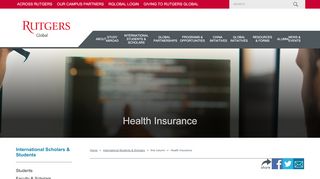 
                            9. Health Insurance | Rutgers