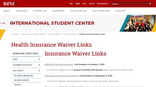 
                            7. Health Insurance Waiver Links - Health Insurance - New Students ...