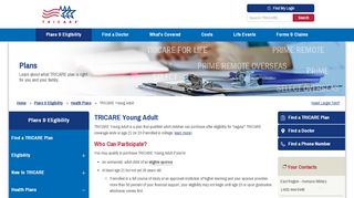 
                            9. Health Plans - TRICARE Young Adult | TRICARE