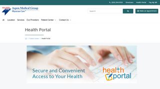 
                            1. Health Portal | Aspen Medical Group