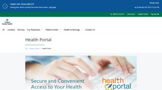 
                            3. Health Portal | Trident Family Health