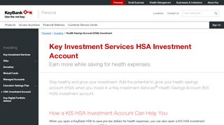 
                            2. Health Savings Account (HSA) Investment | KeyBank