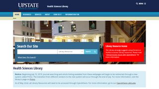 
                            6. Health Sciences Library | SUNY Upstate Medical University