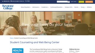 
                            7. Health Services - Keystone College