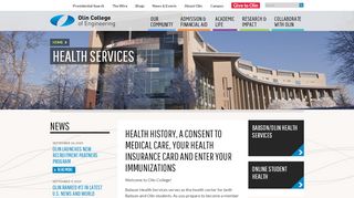 
                            6. HEALTH SERVICES | Olin College