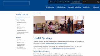 
                            5. Health Services - Seton Hall University