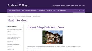 
                            3. Health, Wellness & Safety | Health Services | Amherst College