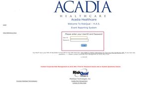 
                            5. Healthcare Advisor Series - riskqual.acadiahealthcare.com
