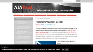 
                            5. Healthcare Coverage Options - The AIA Trust—Where Smart ...