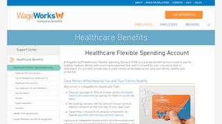 
                            8. Healthcare Flexible Spending Account HFSA, FSA | WageWorks