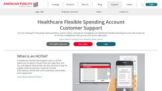 
                            4. Healthcare FSA Support | American Fidelity