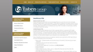 
                            1. Healthcare FSA - The Taben Group