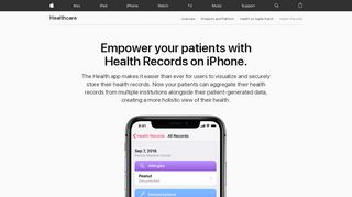 
                            7. Healthcare - Health Records - Apple