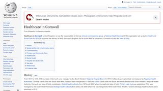 
                            9. Healthcare in Cornwall - Wikipedia