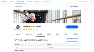 
                            7. Healthscope Limited Employee Reviews - Indeed.com