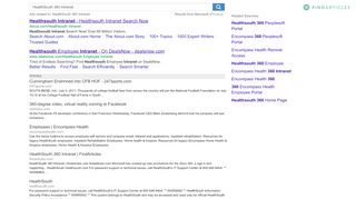 
                            9. HealthSouth 360 Intranet | findarticles.com
