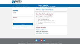 
                            7. HealthTrio connect - Tufts Health Login